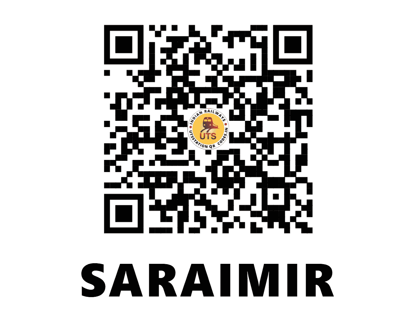 UTS QR Code for SARAIMIR - SMZ - NE (UTTAR PRADESH)